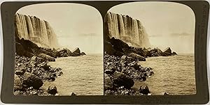 White, Stéréo, USA, Niagara Falls, the horseshoe from below on Goat island