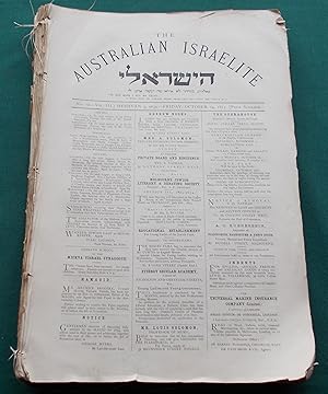 The Australian Israelite [ 34 Issues.]