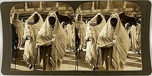 White, Stéréo, Tunis, Arab women in street costume