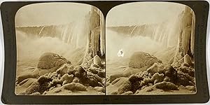 White, Stéréo, USA, Niagara Falls, below the horseshoe falls in winter