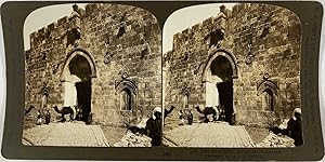 White, Stéréo, Palestine, Jerusalem, the Zion gate