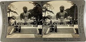 Keystone, Stéréo, Japan, the great bronze Buddha of Kamakura