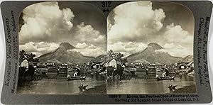 Keystone, Stéréo, P.I, Mayon, the Peerless cone showing old spanish stone bridge