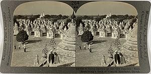 Keystone, Stéréo, Burma, Mandalay, north section of the pagodas