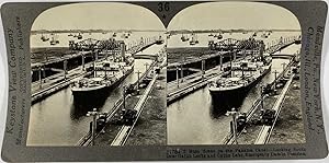 Keystone, Stéréo, a busy scene on the Panama canal