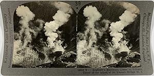 Keystone, Stéréo, B.W.I, St Vincent, soufriere s Mammoth crater