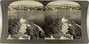 Keystone, Stéréo, Norway, Oscarshall, Royal gardens and city of Oslo