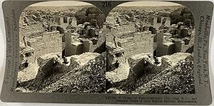 Keystone, Stéréo, Mesopotamia, palace of Nebuchadnezzar and ruins of once mighty Babylon