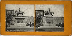 Italie, Rome, statue de Charles Albert