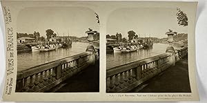 France, Bayonne, vue sur l'Adour prise de la place du Réduit