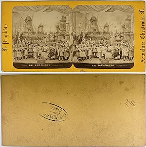 Théâtre, Acte I Le Prophète: les Anabaptistes, Vintage albumen print, ca.1860, Stéréo