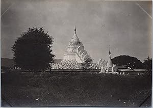 Burma, Mandalay, Hsinbyume Pagoda, vintage silver print, ca.1910