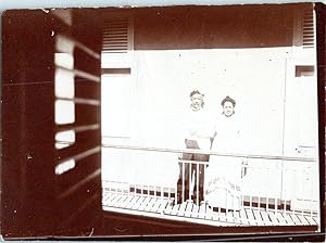 Martinique, un couple au balcon