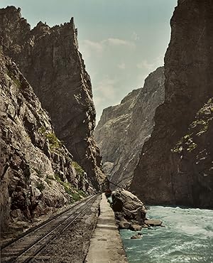 Detroit Publishing Co, William Henry Jackson, Toltec Gorge, Colorado and Echo Cliffs, Grand River...