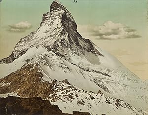 P.Z Photochrom Zurich, Suisse, alpes valaisannes. Le mont Cervin. vue prise du Hoernli.