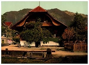 Suisse, Bernerhaus, Haus zum 'Kühlen Wein", Interlaken, W.K