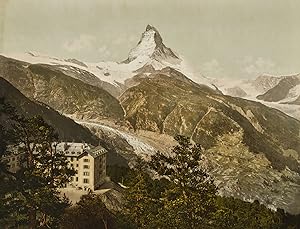 P.Z Photochrom Zurich, Suisse, les alpes valaisannes. Ryffelalp près de Zermatt.