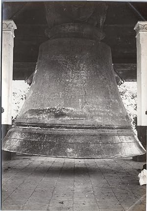 Burma, Mandalay, Mingun Bell, vintage silver print, ca.1910