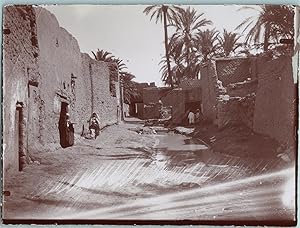 Maghreb, rue et maisons, Vintage citrate print, ca.1900