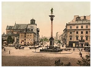 Poland, Varsovie, Monument du roi Sigismund