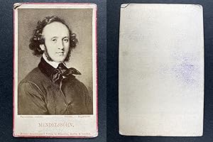 Portrait Mendelssohn, compositeur, chef d'orchestre et pianiste, d'après dessin