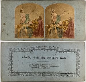 Fable Winter's Tale, Vintage albumen print, ca.1860, Stéréo