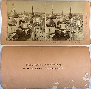 Russia, Moscow, église, panorama, Photo. B. W. Kilburn