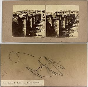 Espagne, Spain, Tolède, Vue du pont de Tolède, Photo. C.J. Rospini