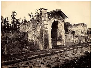 Italie, Pompei, Sedile pubblico, Strada delle tombe