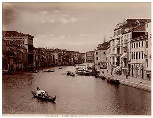 Italie, Venezia, Canal Grande visto dal Porti di Rialto, Ed. Alinari