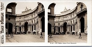 Italie, Naples, Galerie Victor Emmanuel, Vintage print, ca.1910, Stéréo