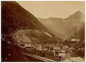 Bild des Verkufers fr Suisse, Gotthard Bahn, Wassen, Photo. Bosetti zum Verkauf von photovintagefrance