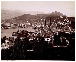 Suisse, Luzern, vue générale, G. Sommer