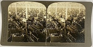 White, USA, Greensboro, Weaving Room in the White Oak Cotton Mills, 1907