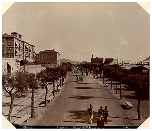 Italie, Livorno, Viale Regina Margherita, Photo. U. Bettini