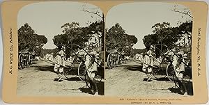 White, South Africa, Wynberg, stereo, Rickshaw Boys or Runners, 1901