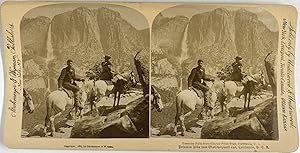 Strohmeyer & Wyman, USA, California, Yosemite Falls, stereo, 1894