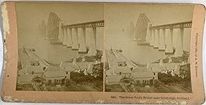 Kilburn, Scotland, Edinburgh, The Great Forth Bridge, stereo, 1891