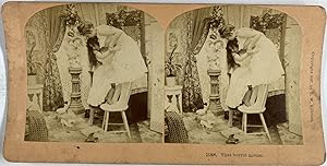 Kilburn, Genre Scene, That Horrid Mouse, stereo, 1897