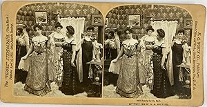 White, Genre Scene, Ready for the Ball, stereo, 1902