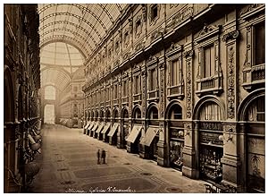 Italie, Milano, Galleria Vittorio Emanuele, interno