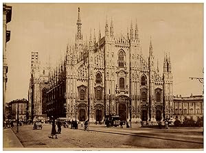 Italie, Milano, Duomo visto da sinistra
