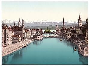 Schweiz, Zürich vom obern Mühlesteg