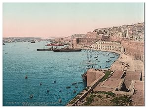 Malta, l?Entrata al Gran Porto con Forte Ricasoli