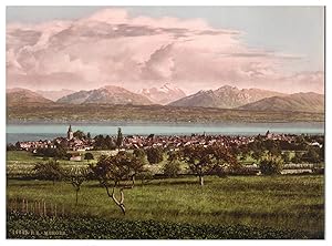 Suisse, Lac Léman, Morges, vue générale