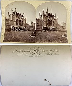 États-Unis, U.S.A., Philadelphia, Main exhibition building, International Exhibition 1876