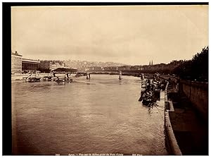 France, Lyon, vue sur la Saône prise du Pont Tilsitt