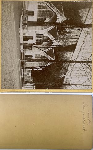 Lourdes, les piscines, Vintage citrate print, ca.1900, Stéréo