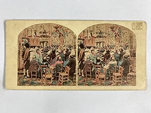 La messe, Vintage albumen print, ca.1860, stéréo