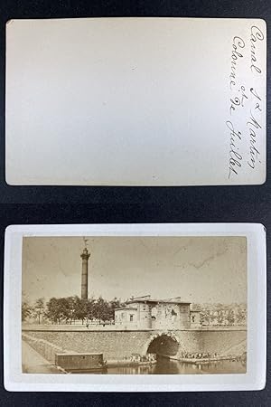 Ruines de la Commune - Paris, Canal St Martin,1871